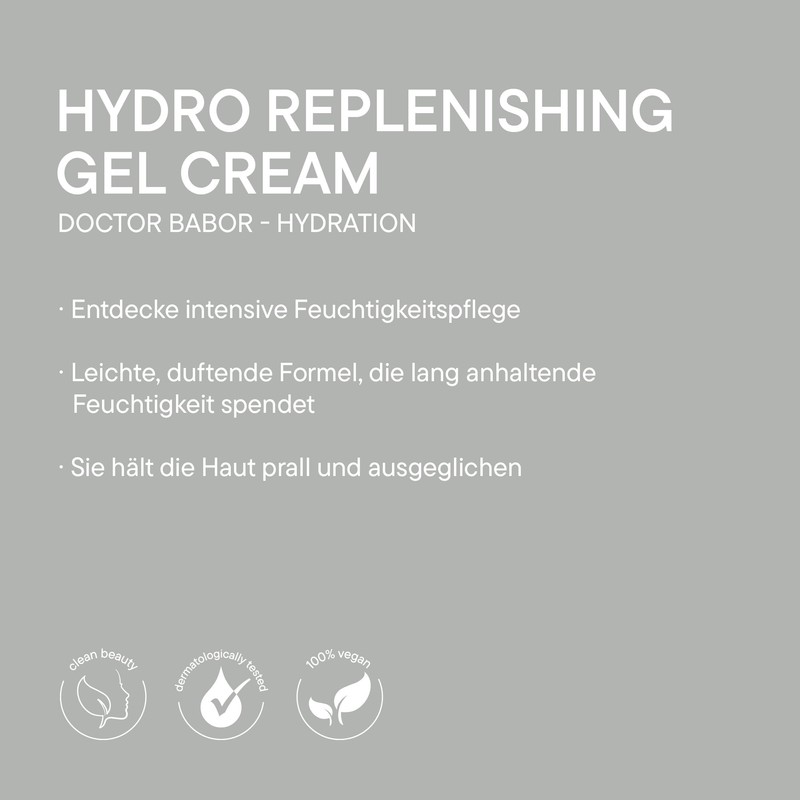 Doctor BABOR Hydro Replenishing Gel Cream | Lightweight Moisturising Gel