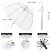 KOULONGDAMI Kids Clear Umbrella for Rain Dome Bubble Umbrellas Windproof
