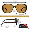 proSPORT Womens Polarized Bifocal Reading Sunglasses Brown Lens Tortoise Frame