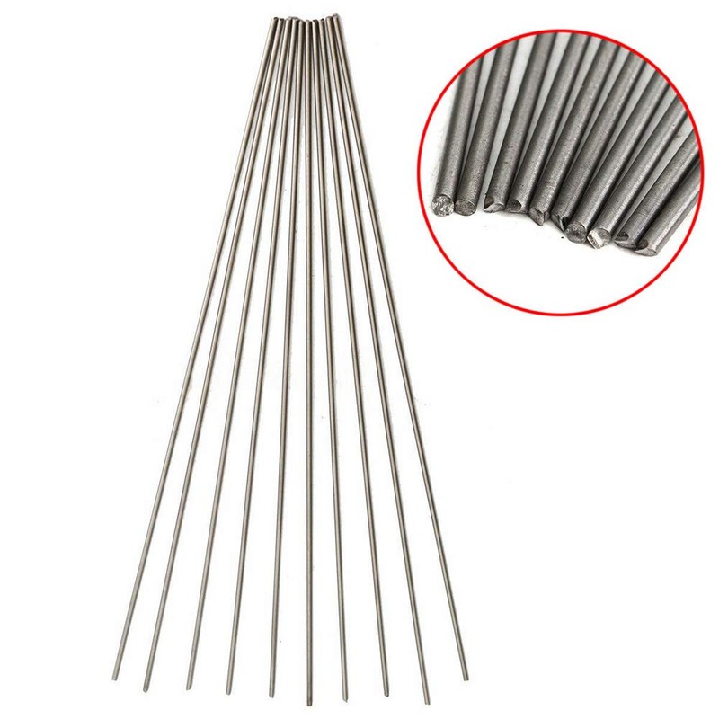LTKJ 10Pcs Grade 5 Titanium Round Bar Ti Metal Rod
