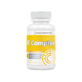 HEALTHADDICTION | Complejo B HealthAddiction B Complex. Vitaminas B1, B2, B3, B5, B6, B7, B9, B12 I 60 Tabletas de 700mg