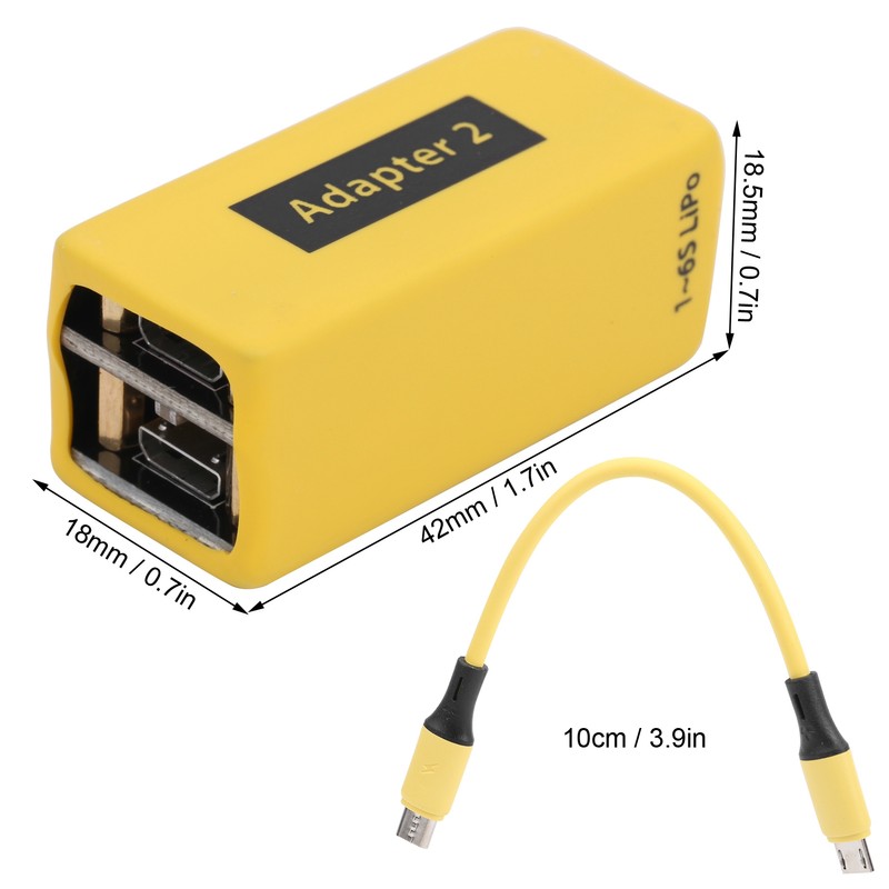 USB Adapter 1‑6S Support for XT60 PH2.0 Connector Fit for