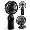 ColdSky - Ventilador portátil de mano, 4000 mAh, funciona con