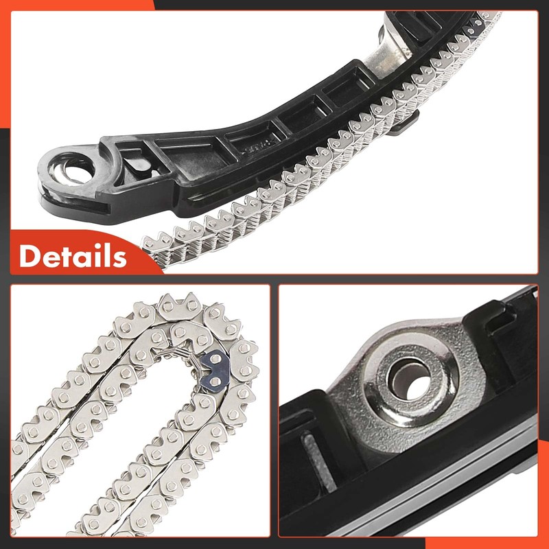 A-Premium 9PCS Engine Timing Chain Kit W/Tensioner & Guide Compatible