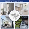 Bernkot Square Shower Drain 4" with 2" PVC Flange Base,