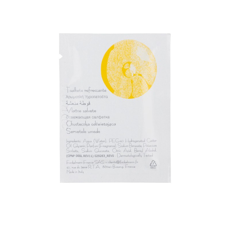 Fackelmann 236523 Finger Rinser Lemon Scented Paper Grey 17 x