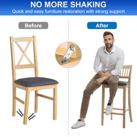 MAPVOLUT 25PCS Universal Stainless Steel Corner Brackets for Wood, Metal Furniture Corner Connector for Wood, Sturdy Angle Bracket Corner Brace with 150 Screws Strong Fixing