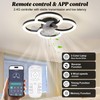FTZVRD Ceiling Fans with Lights and Remote, Flush Mount Ceiling