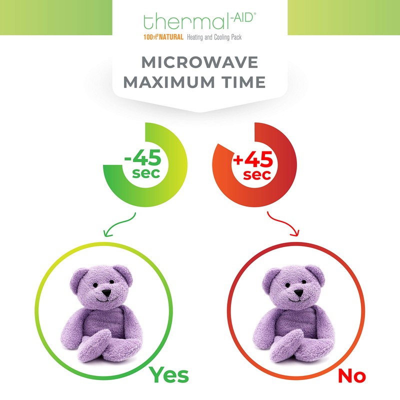 Thermal-Aid Zoo Animals - Tumble The Lavender Bear - Heatable