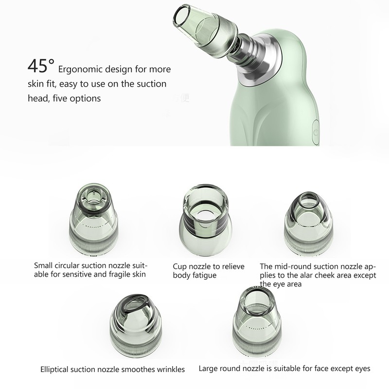 Blackhead Remover Pore Vacuum Electric Facial Deep Cleaner Rechargeable Acne
