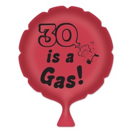 Beistle 30 Is A Gas! Pink Whoopee Cushion, Red/Black