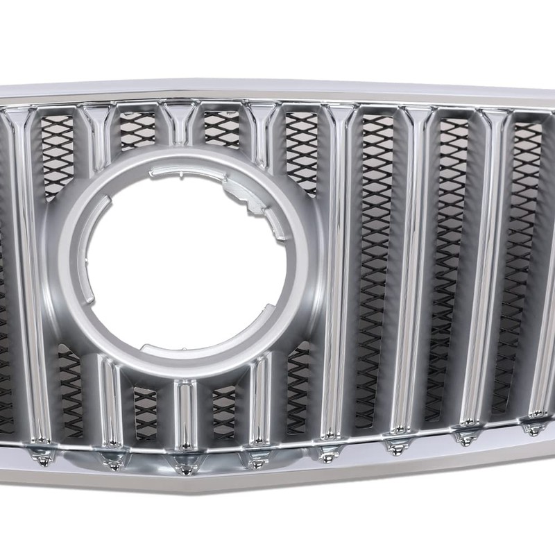 G-PLUS Front Upper Bumper Grille Grill Chrome Compatible with 2010-2013