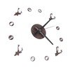 Frameless Wall Clock Deer Head 3D Effect Self Adhesive DIY