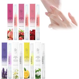 Paquete 7 Aceite Hidratante Revitalizante Natural Para Uña Cutículas Manicure Esmalte de Nutrición Para Uñas Húmedas Aplicador Lápiz Aroma Frutal Reparación Cutículas