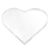Cabilock Clear Blank Acrylic Hearts, Acrylic Heart Plaque Ornament, Acrylic