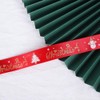 CABODYALS 22.86M 25mm Christmas Grosgrain Ribbon Holiday Ribbon Wired Red