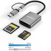 Tunghey 2-in-1 XQD/SD Card Reader, USB-C & USB-A, 5Gbps Transfer,