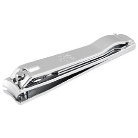 Sourcingmap Large Nail Clippers, Professional Stainless Steel Flat Finernail Trimmer and Toenail Clipper for Women Men, Sharp Curved Edge Cutter for Thick Finger Toe Nails, 1 PCS Silver Tone