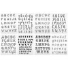KooingTech 8PCS Letter Stamp, Planner Stamps, Alphabet Stamps Suitable for