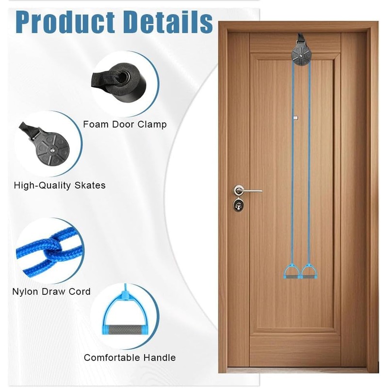 flintronic Shoulder Pulley, Shoulder Pulley Over The Door for Physiotherapy,