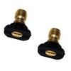 Lheng 2Pcs Nozzle Black Pressure Washer Accessories Kit Spray Nozzle