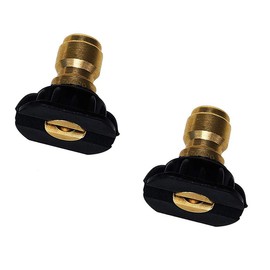 Lheng 2Pcs Nozzle Black Pressure Washer Accessories Kit Spray Nozzle Tips Quick Connecting Pivoting Coupler 1/4 inch