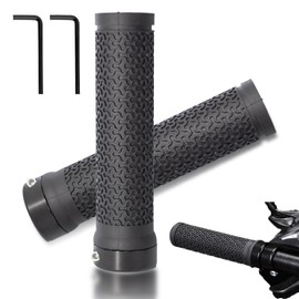 MOLHEM Bike Handlebar Grips, Non-Slip Handlebar Grips with 1 Pair of Allen Wrench, Premium Mountain Bike Grips with Soft Anti-Slip Rubber, Professional Bike Grips for Bike, Scooter, BMX, MTB