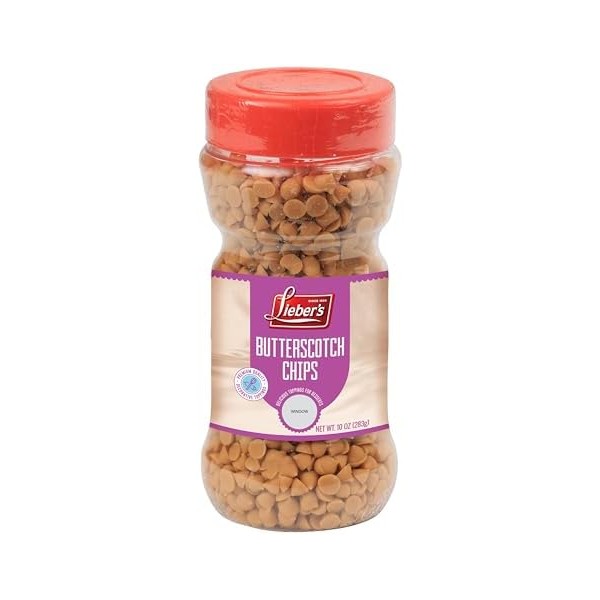 Lieber's Butterscotch Chips 283g, Vegan and Dairy-Free