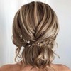 Asooll Adornos para El Cabello de Novia con Diamantes de