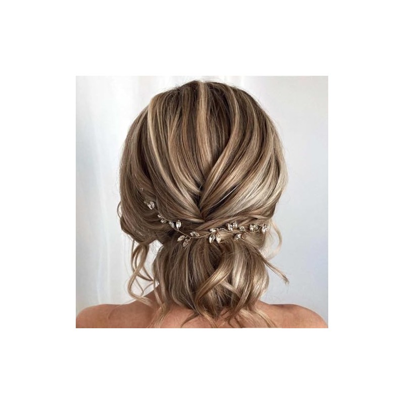 Asooll Adornos para El Cabello de Novia con Diamantes de