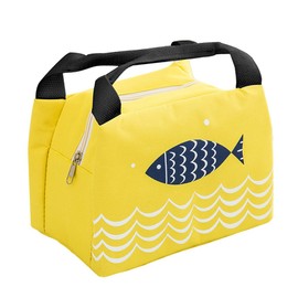 iSuperb Lunch Bag Lunch Bag Lunch Bag Bento Bag Tote Marine Fish Fish * I Get Fishy Lunch Goods Cute Warm Zipper With Stylish Light (4 Color)