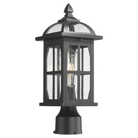 Darkaway Outdoor Post Lights Lamp Posts Outdoor Lighting, Waterproof Aluminum Post Lights Exterior Light Fixtures with Glass,Fence Pole Lights for Porch Yard Patio Garage