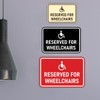 Signs ByLITA Classic Framed Reserved for Wheelchairs Sign (Blue) -