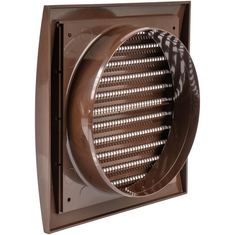 Brown Exhaust Hood Vent 6'' Inch with Built-in Pest Guard