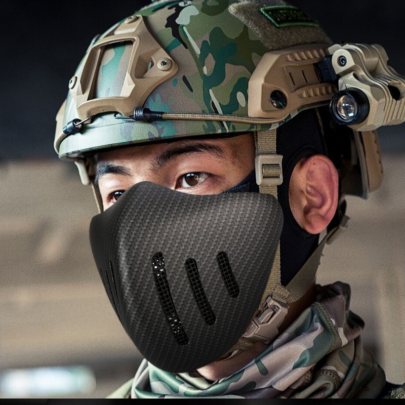TPU Outdoor Tactics Face Shield Protection Equipment for Field Shooting