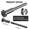 BLIKA 50 Pack 1/8" Black Stainless Steel Invisible Receiver and