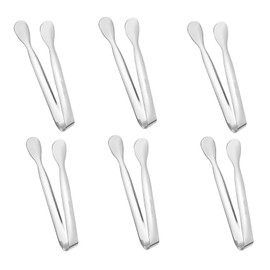 AYOK Ice Tongs,Small Tongs for Serving Food,Mini Tongs,Small Serving Tongs for Tea and Coffer,Catering,Kitchen,Camping(6 pcs), 1