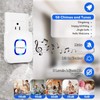 Wireless Doorbell, Coolqiya Door Bell Chimes Kit with 3 Plugin