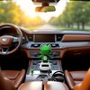 Jizlan Green Solar Bobblehead - Long-Lasting Frog Bobble Dancer Toy,
