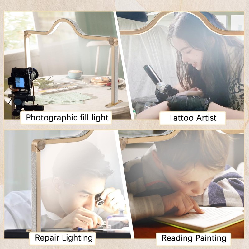 KEDAO Nail Light for Desk Half Moon Light for Nail