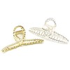 QinGoo Large Stylish Gold Cross Hair Claw Metal Hair Clip,