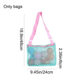 Mesh Beach Bag Large Capacity Collecting Toy Bag Multi Function Beach Tote Bag for Toy Collection Summer Beach Bags Reusable Shopping Bag for Holiday Travel