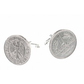 Miniblings 1 DM German Germany Mark Cuff Links Cufflinks Brd Coin Penny