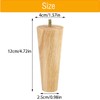 TAIANJI 4Psc Wooden Furniture Leg 12 cm Wooden Table Leg