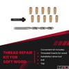 E-Z Hex Thread Repair Kit for Soft Wood Flush Threaded