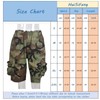 HuiSiFang Womens Camo Cargo Shorts Elastic High Waist Loose Fit