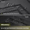 Siiluminisoy Small Stall Boho Shower Curtain Black Tassel Woven Fabric