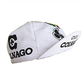 Retro cycle team cap Vintage fixie Colnago Cicli White