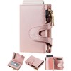 furid Small Card Wallet Women: Rfid Leather Smart Pop Up