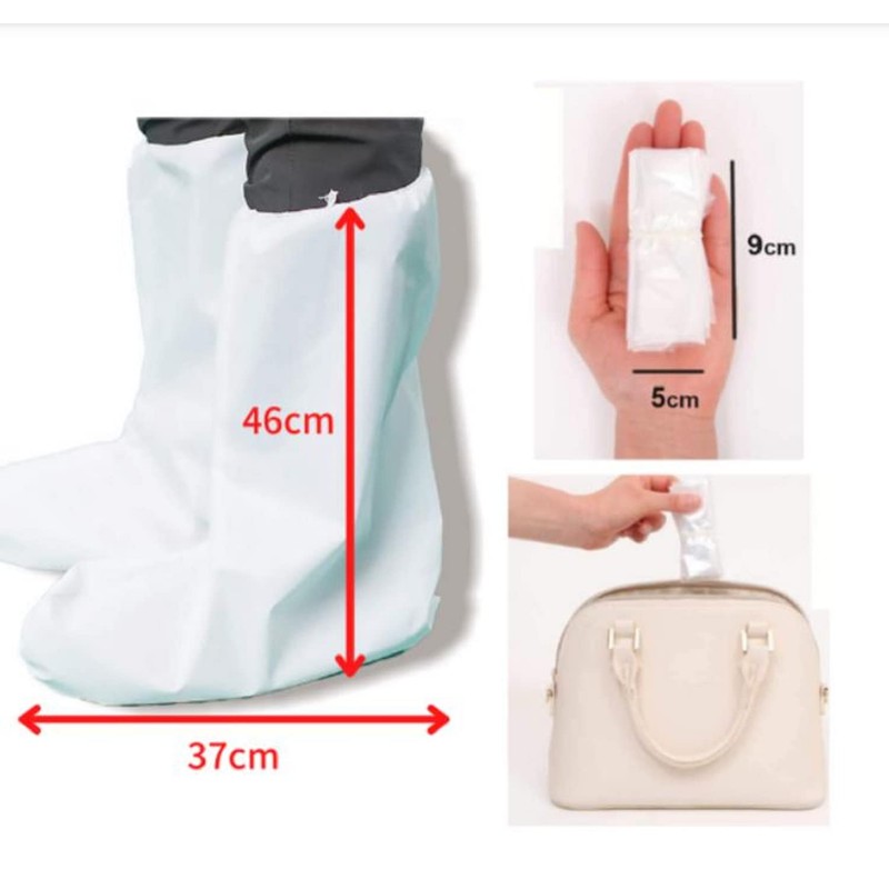 D STONE Shoe Cover, Waterproof, Bicycle, Disposable Boots, Non-woven Fabric,